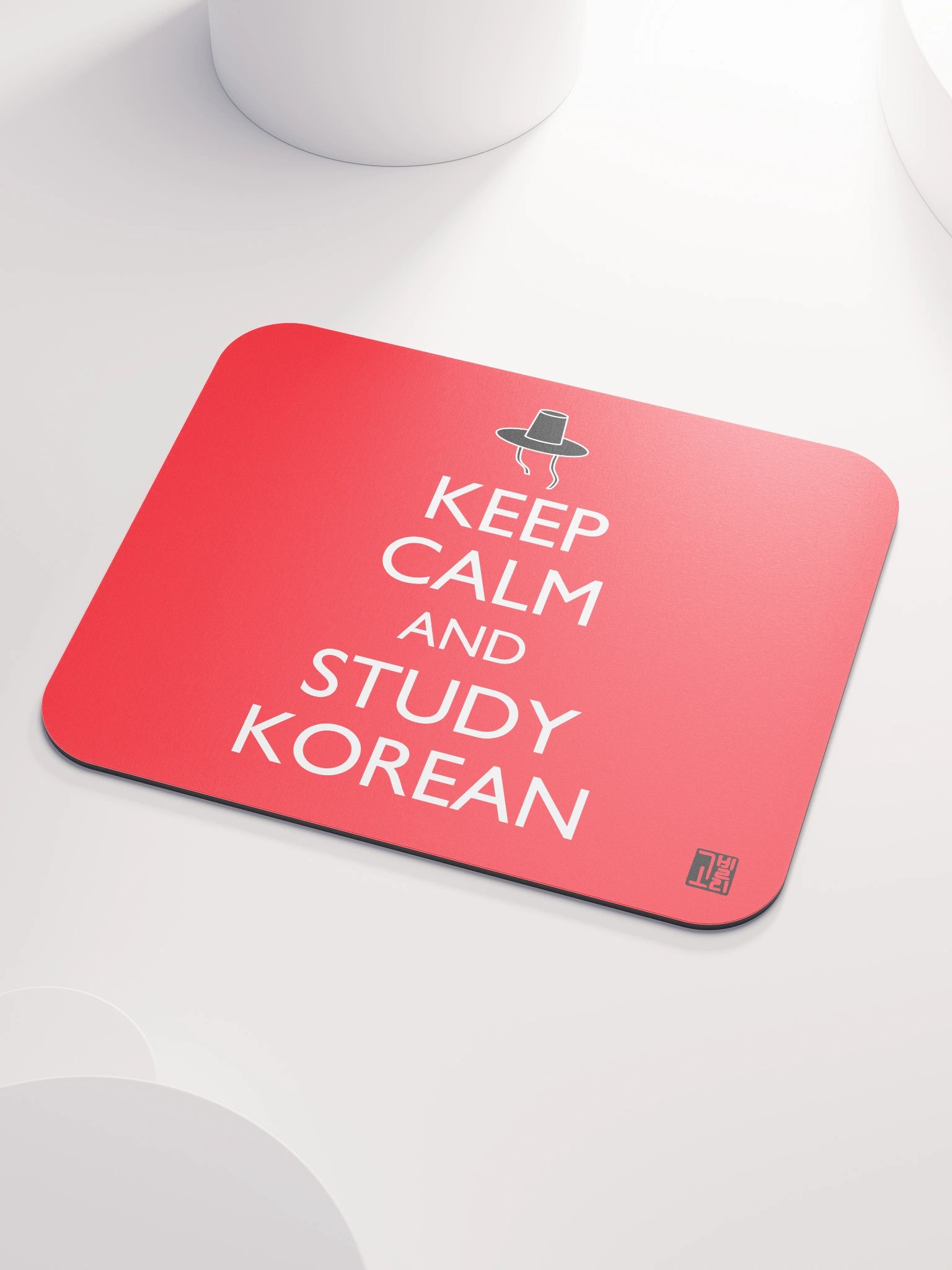 Keep Calm and Study Korean Mouse Pad product image (3)