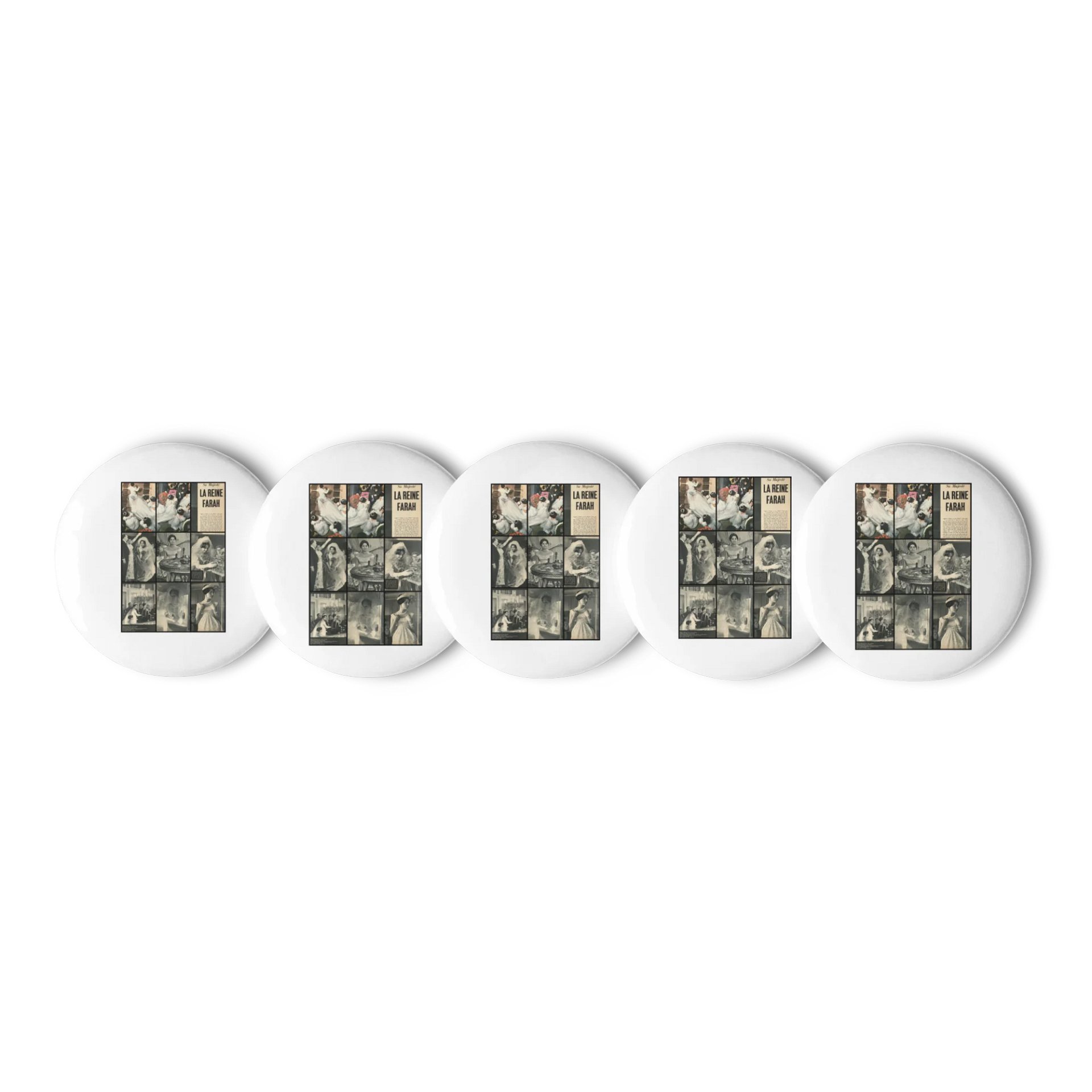 A ROYAL AFFAIR - SET OF PIN BUTTONS product image (1)