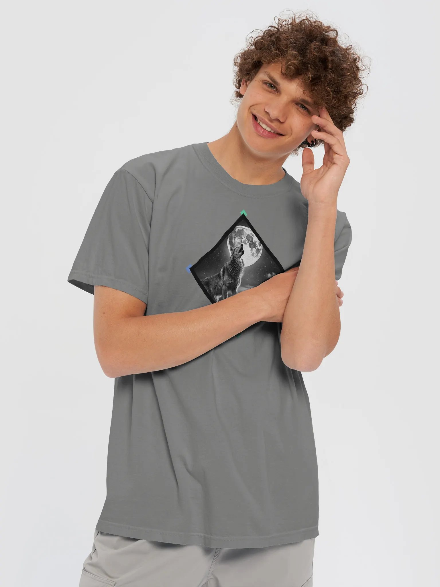 Diamond Howl | Comfort Colors Heavyweight T-Shirt product image (2)