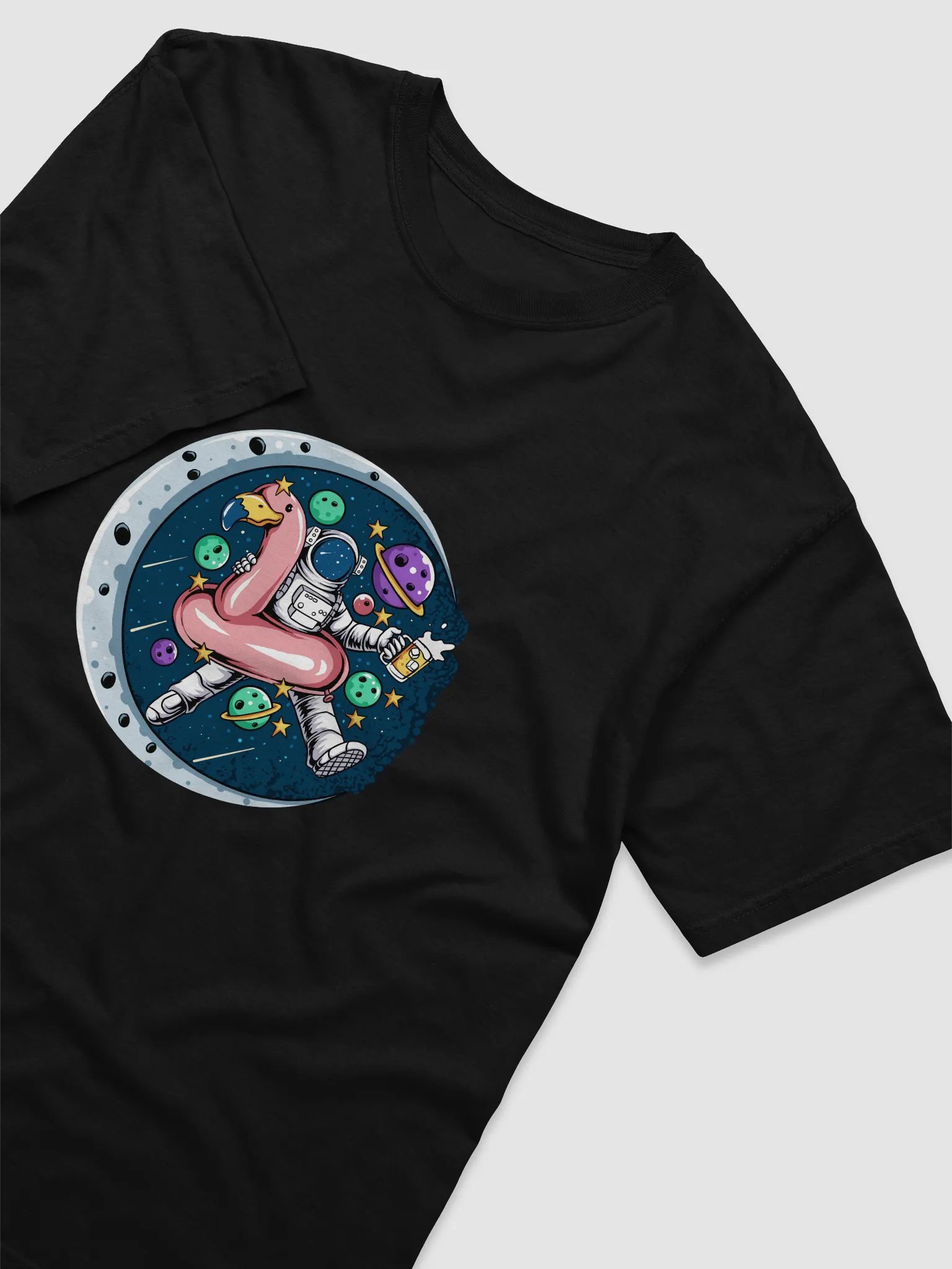 Galactic Brew Comfort Tee – Sip, Relax, Explore the Stars product image (3)