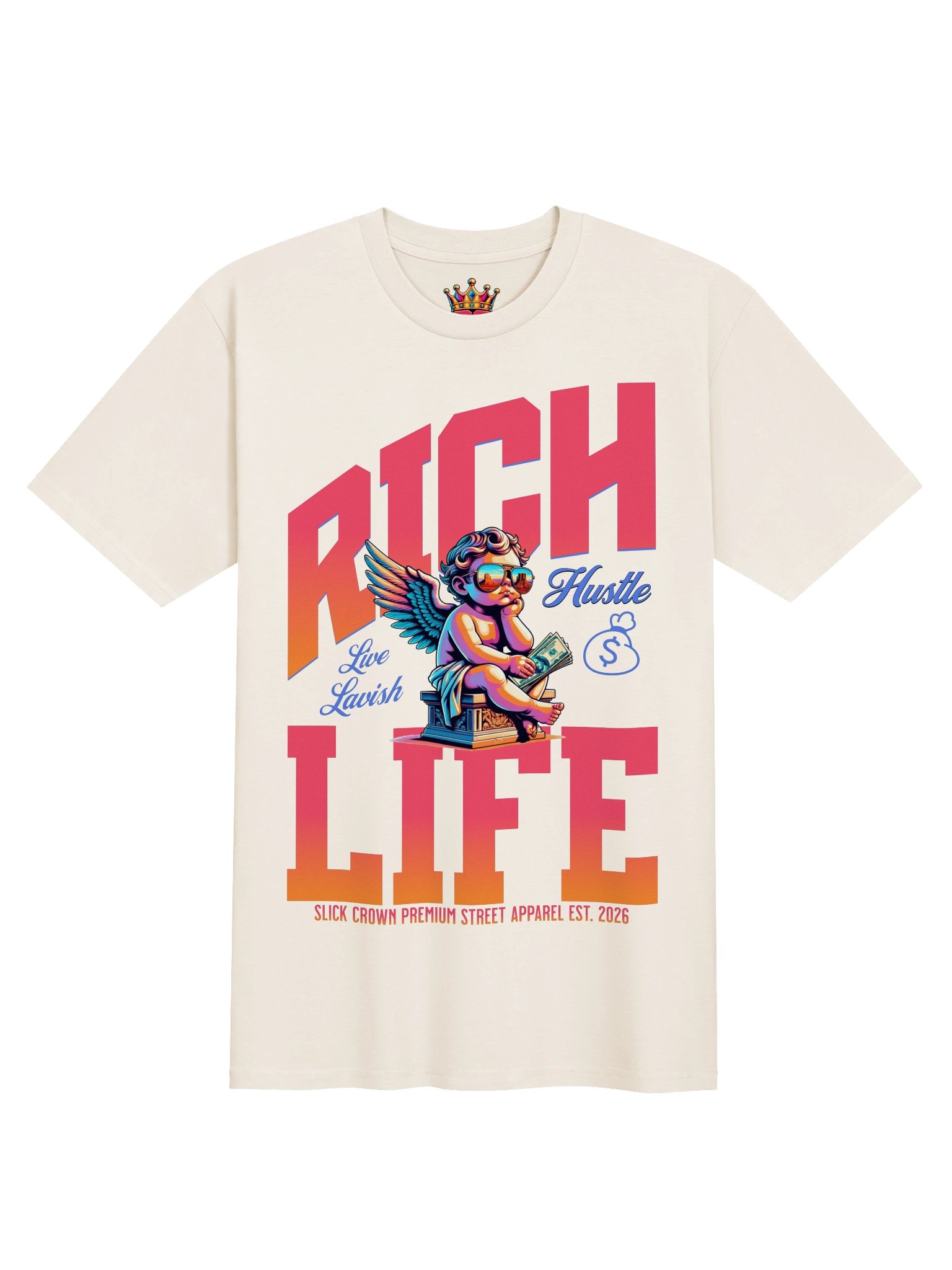 "RICH LIFE" Premium Heavyweight Tee product image (1)