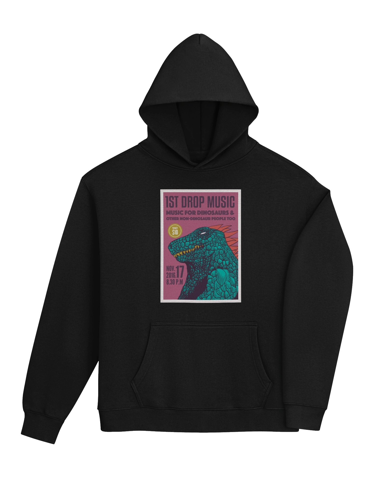 1st Drop Music - Music For Dinosaurs Unisex Hoodie product image (4)