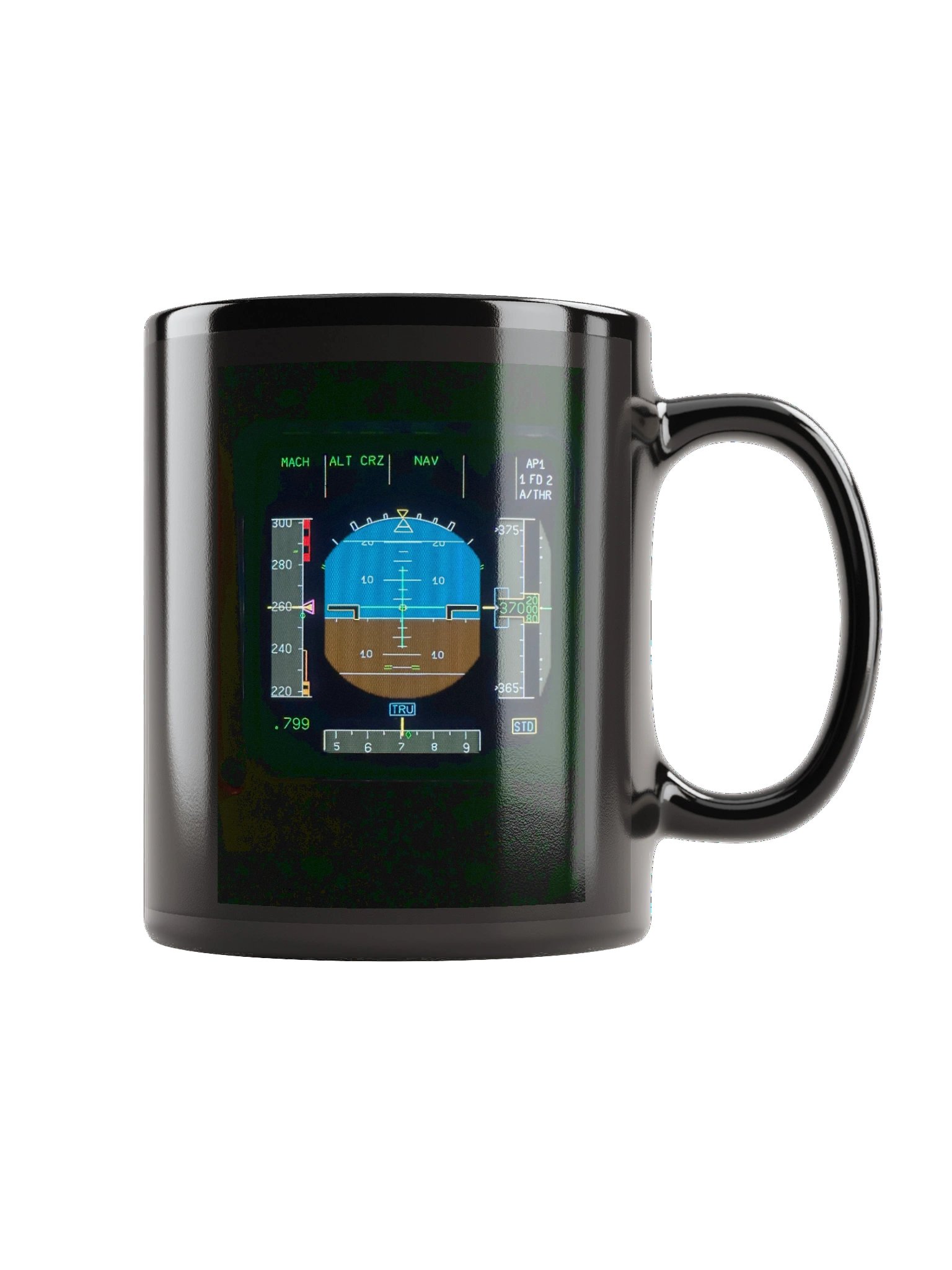 Captain Padde Crew Black Glossy Mug product image (2)