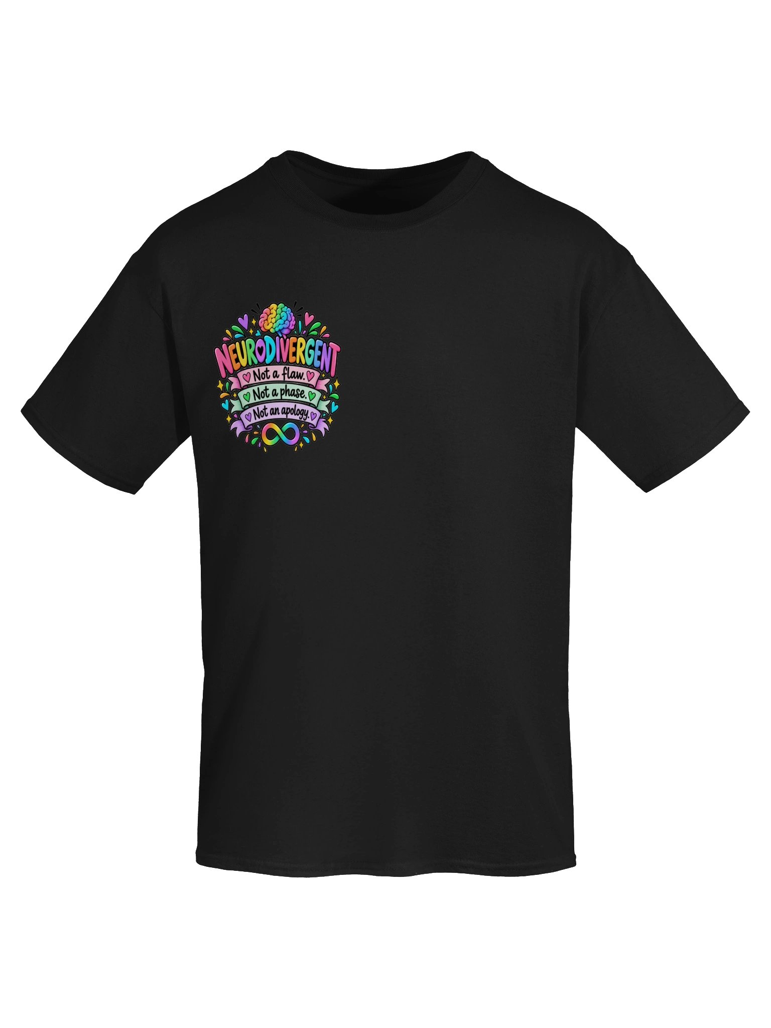 Neurodivergent Not a Phase Tshirt product image (5)