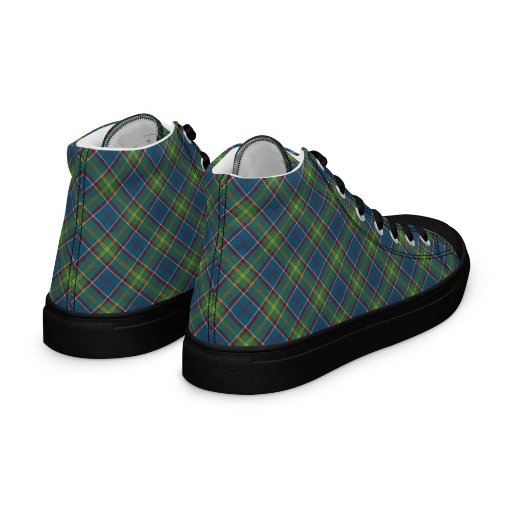 Ayrshire Tartan Men's High Top Shoes product image (10)