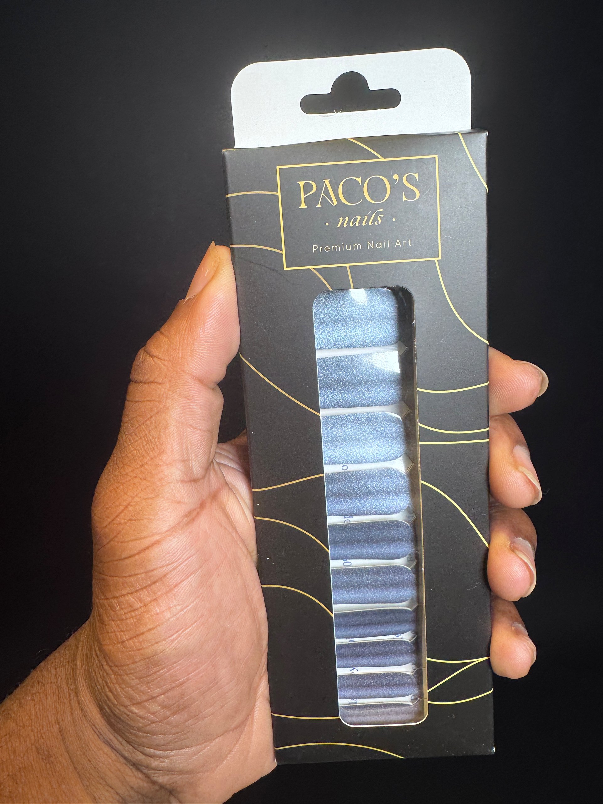 Grey Shimmer Nail Wraps product image (1)