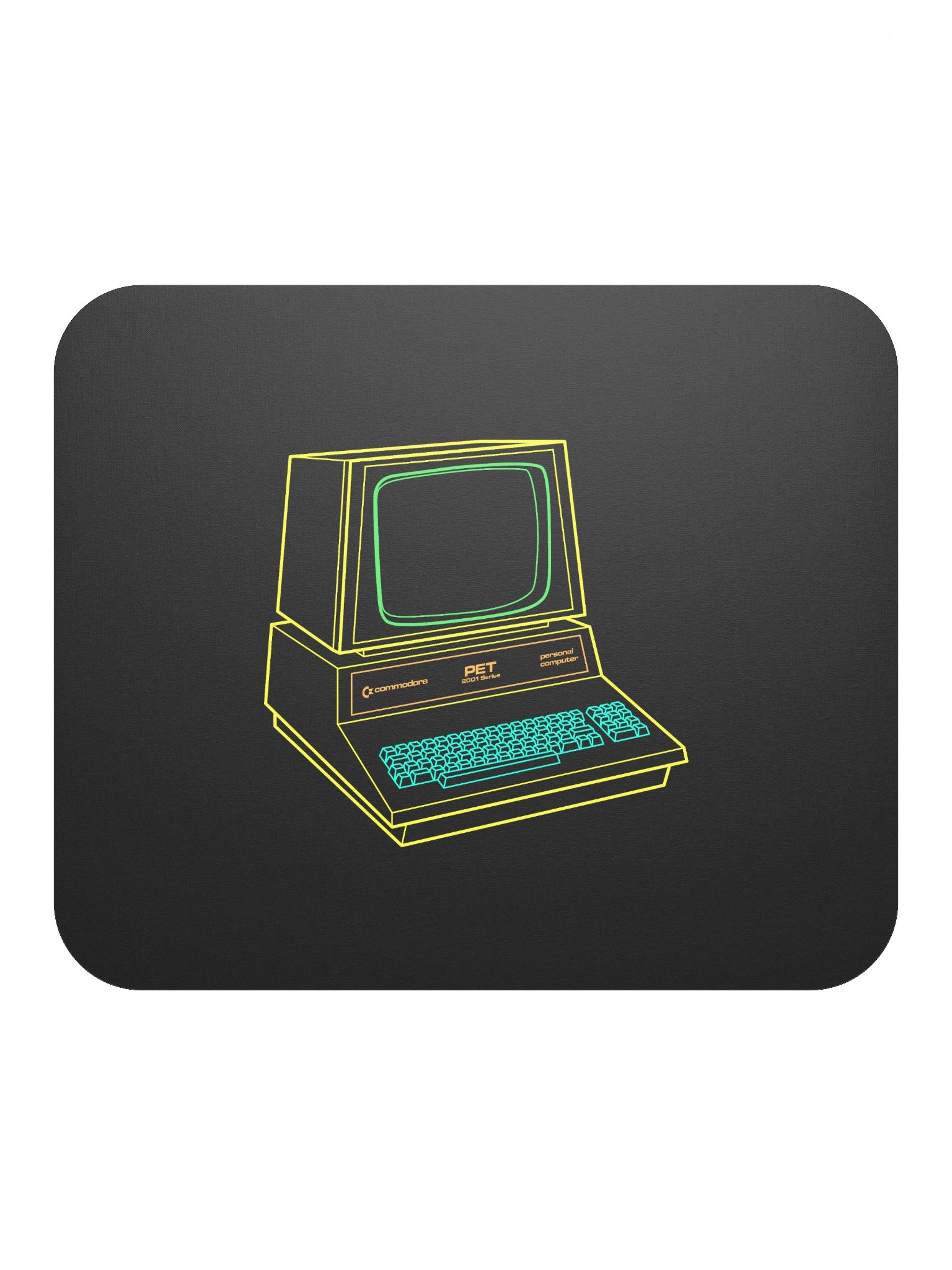 Black Commodore PET Computer Line Art Mouse Pad product image (2)