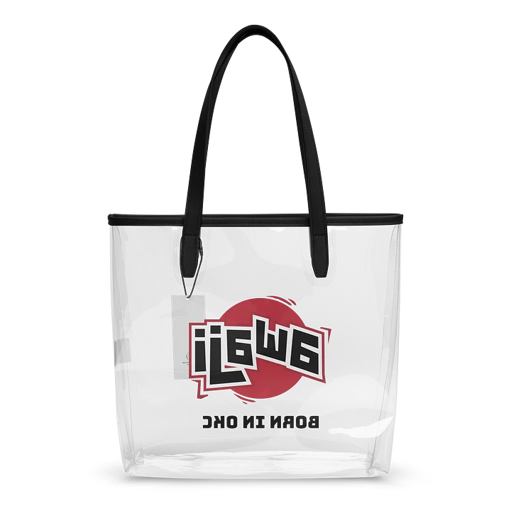 Bold Red Circle Clear Tote Bag product image (2)