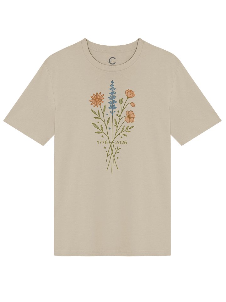 America 250: "America in Bloom 2" Organic T-Shirt product image (2)