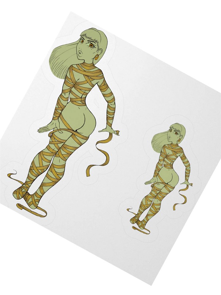 Pinuptober day 18 small stickers product image (2)