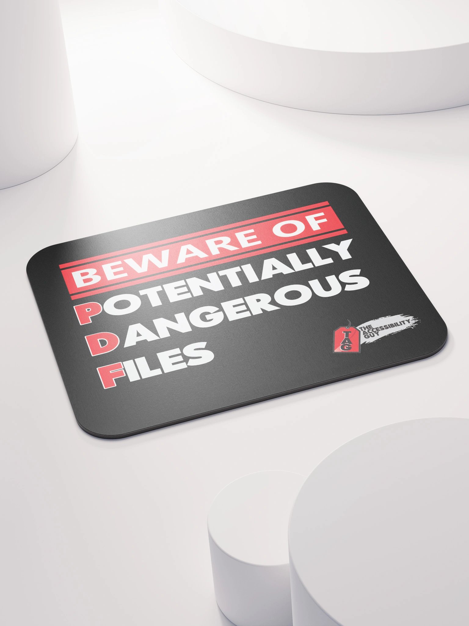 Beware of Potentially Dangerous Files Mouse Pad product image (4)