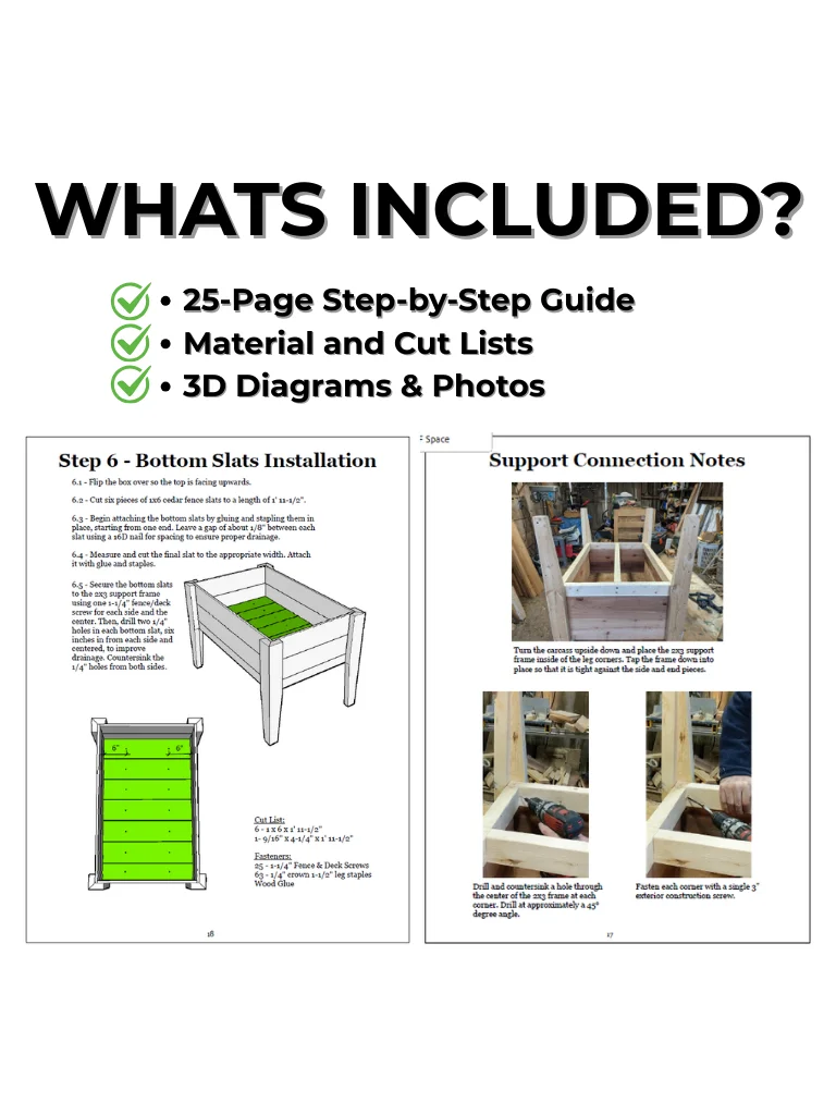 Waist-High Elevated Cedar Planter: DIY Build Plans & Construction Guide product image (3)