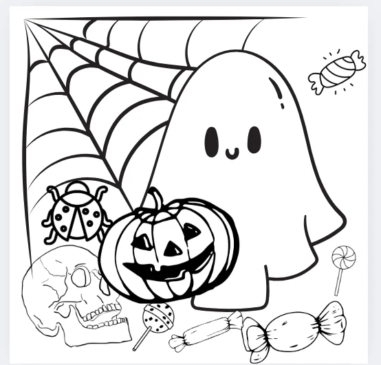 50 Halloween Coloring Book product image (5)