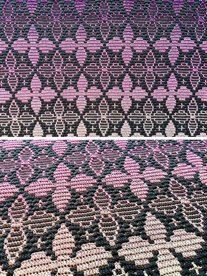 Crochet Pattern: Flowers & Stars Overlay Mosaic Design product image (2)