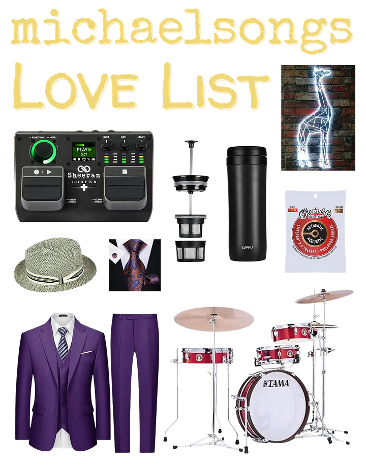 michaelsongs Love List - Link product image (1)