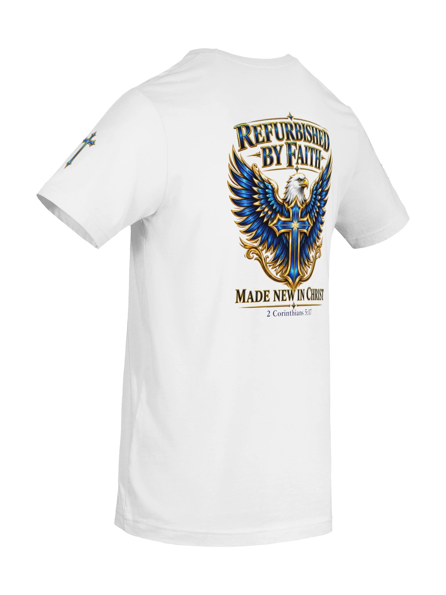 Refurbished By Faith — Made New in Christ Blue Eagle Tee product image (8)