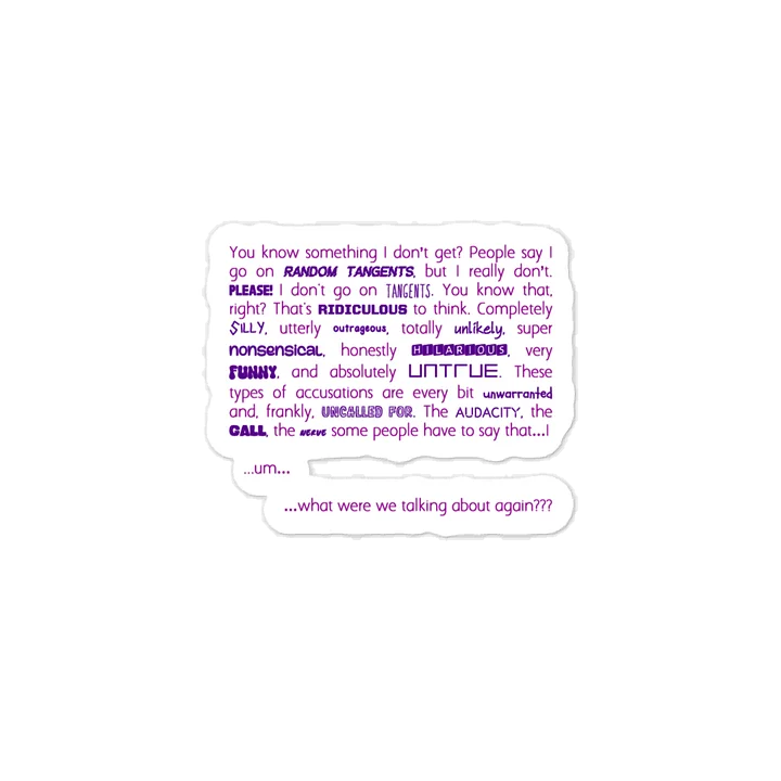 Tangent Quote Sticker product image (1)