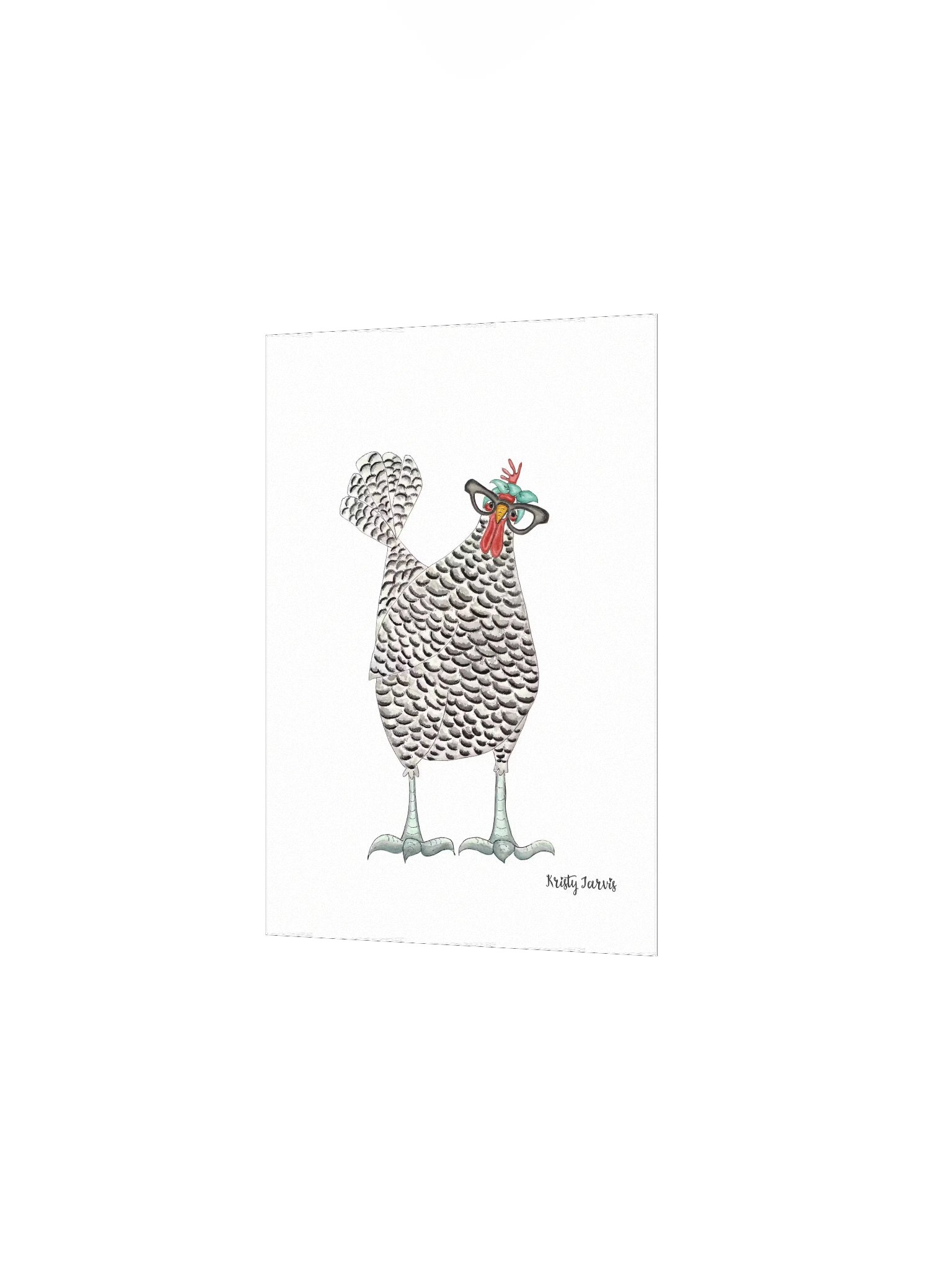Watercolor Chicken Print product image (3)