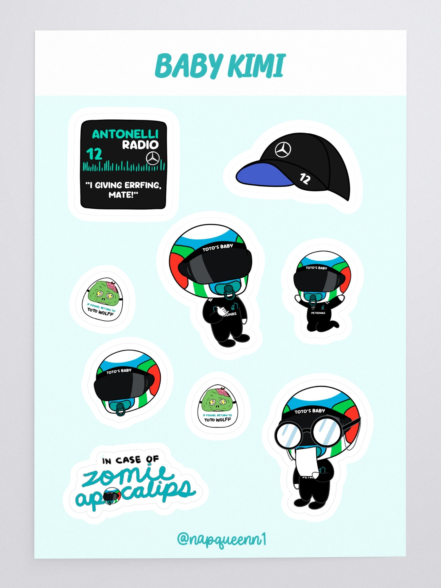 Kimi Antonelli - Sticker Sheet product image (3)