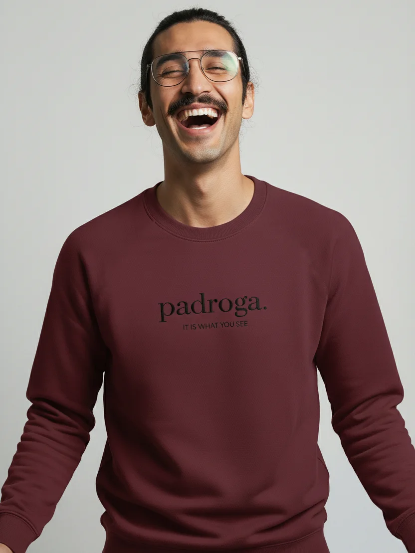 padroga. essentials maroon embroidered logo product image (4)