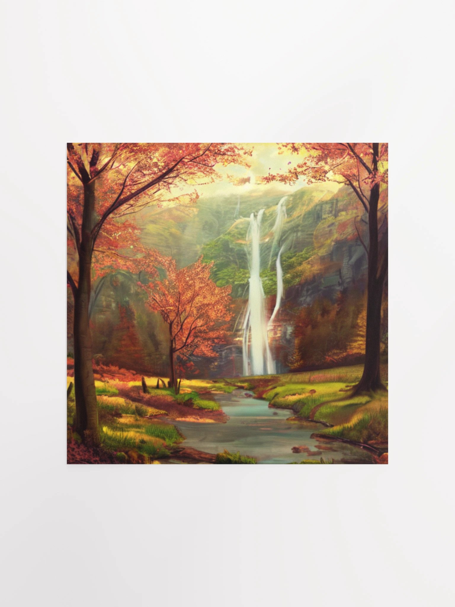 Autumn Waterfall Serenity Poster product image (4)