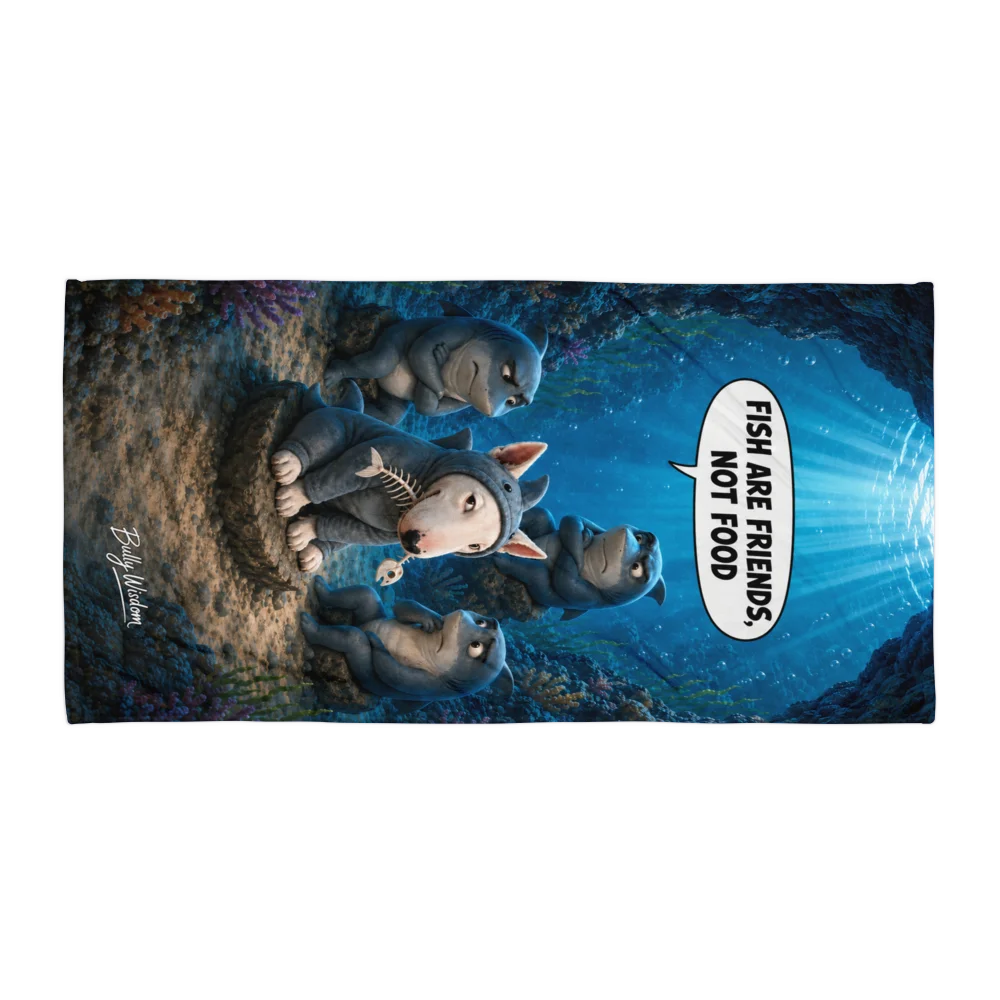 Shark Bully Therapy Beach Towel product image (1)