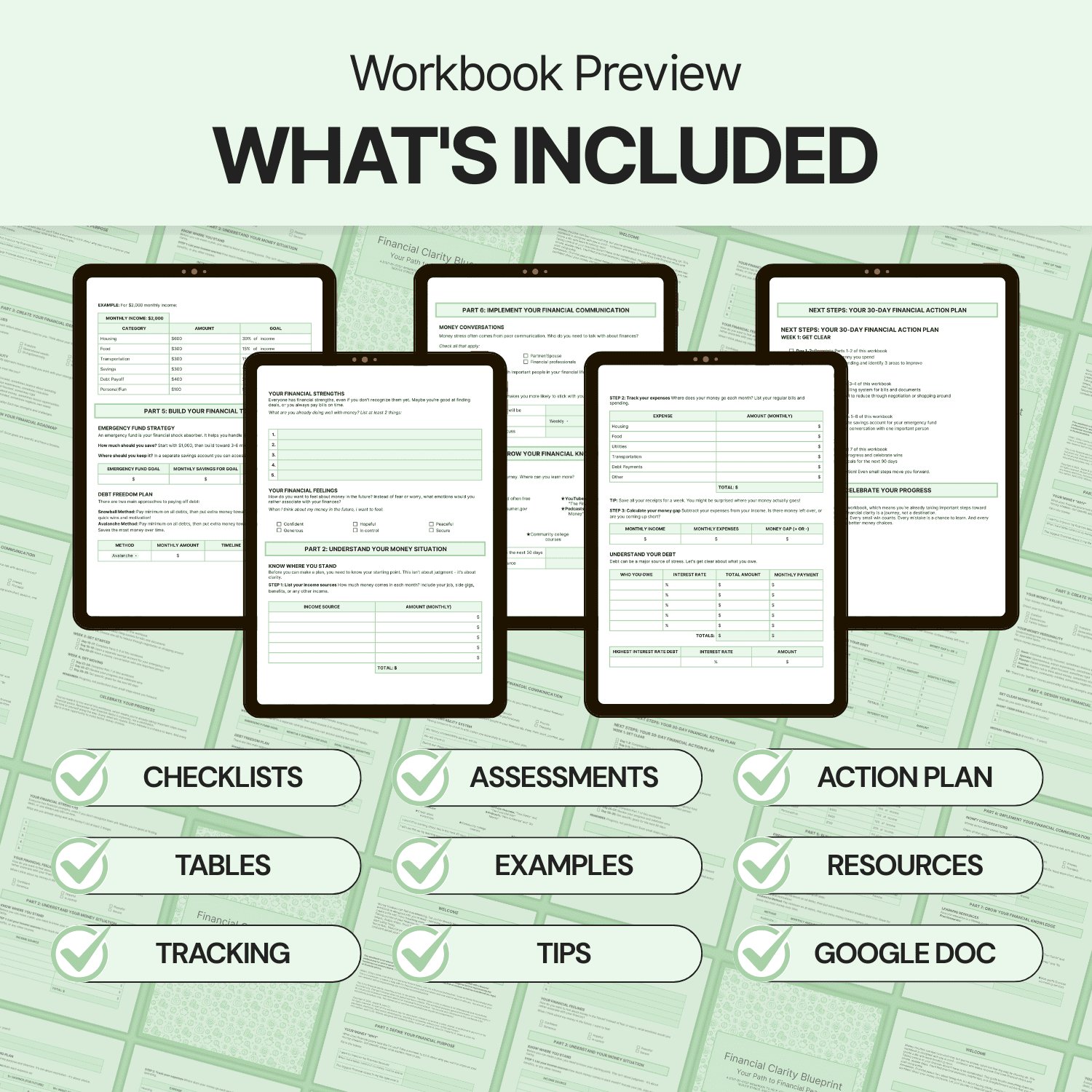 Financial Clarity Blueprint - Google Docs product image (2)