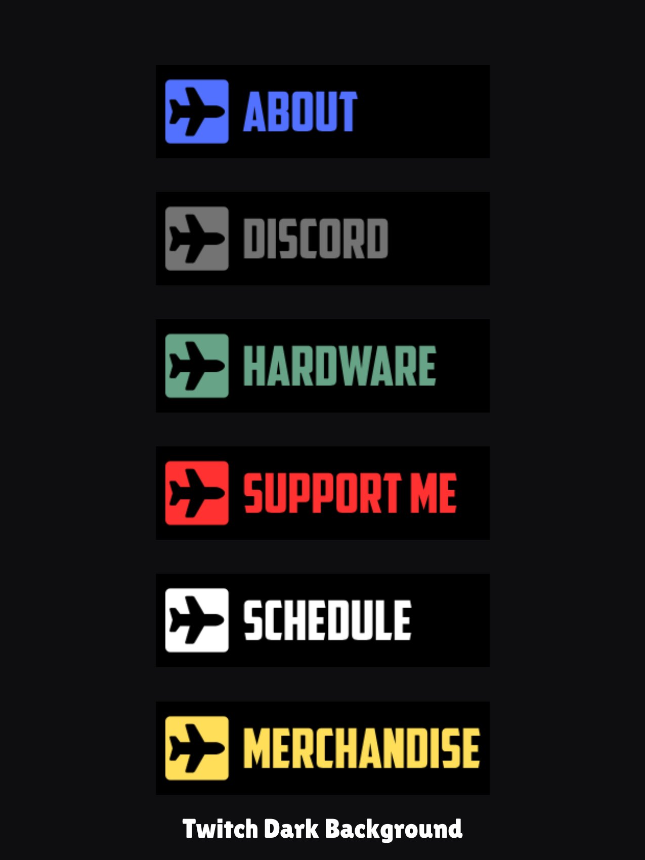 Airplane Twitch Panels product image (1)