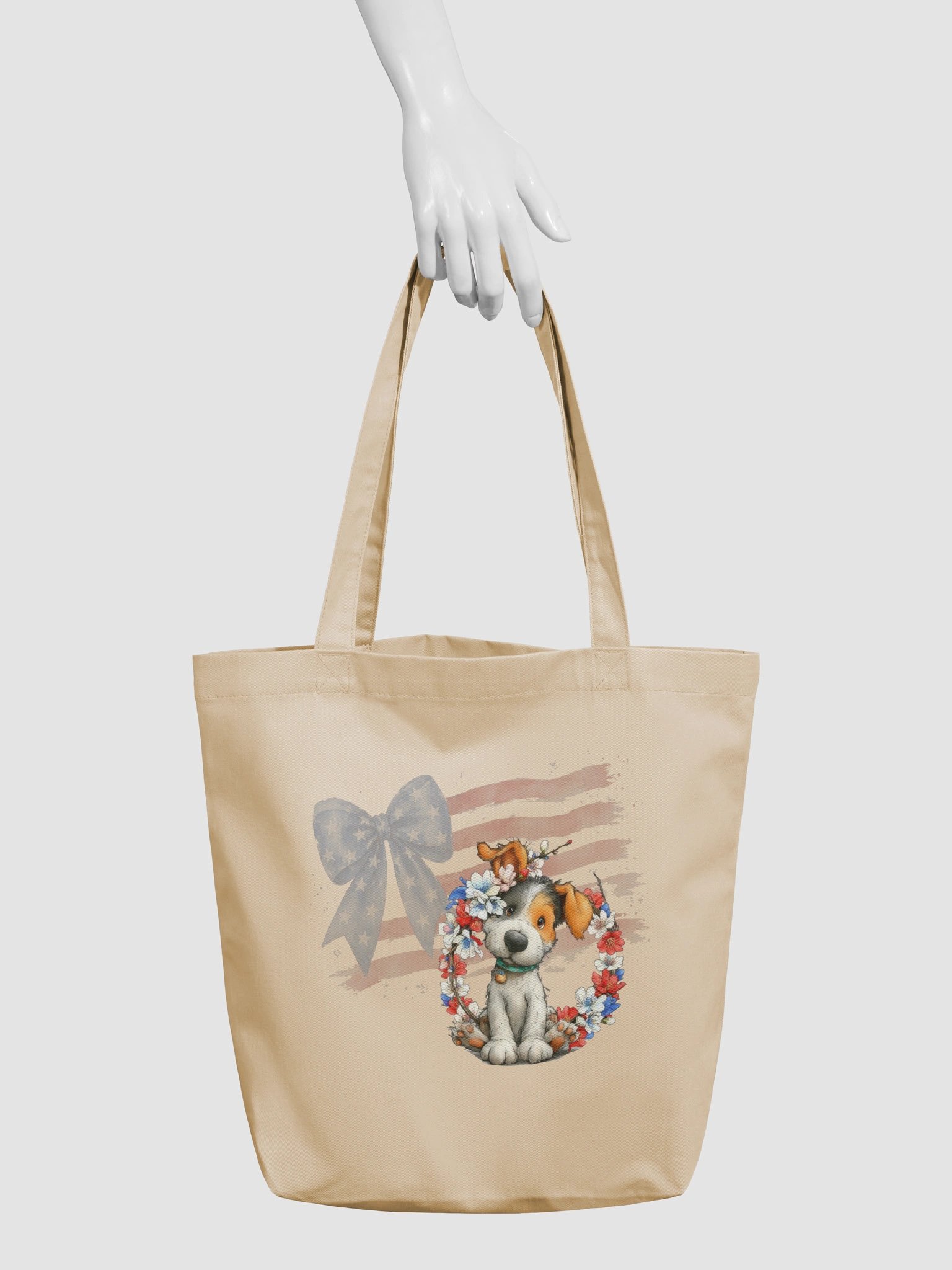 Patriotic Puppy Tote Bag product image (3)