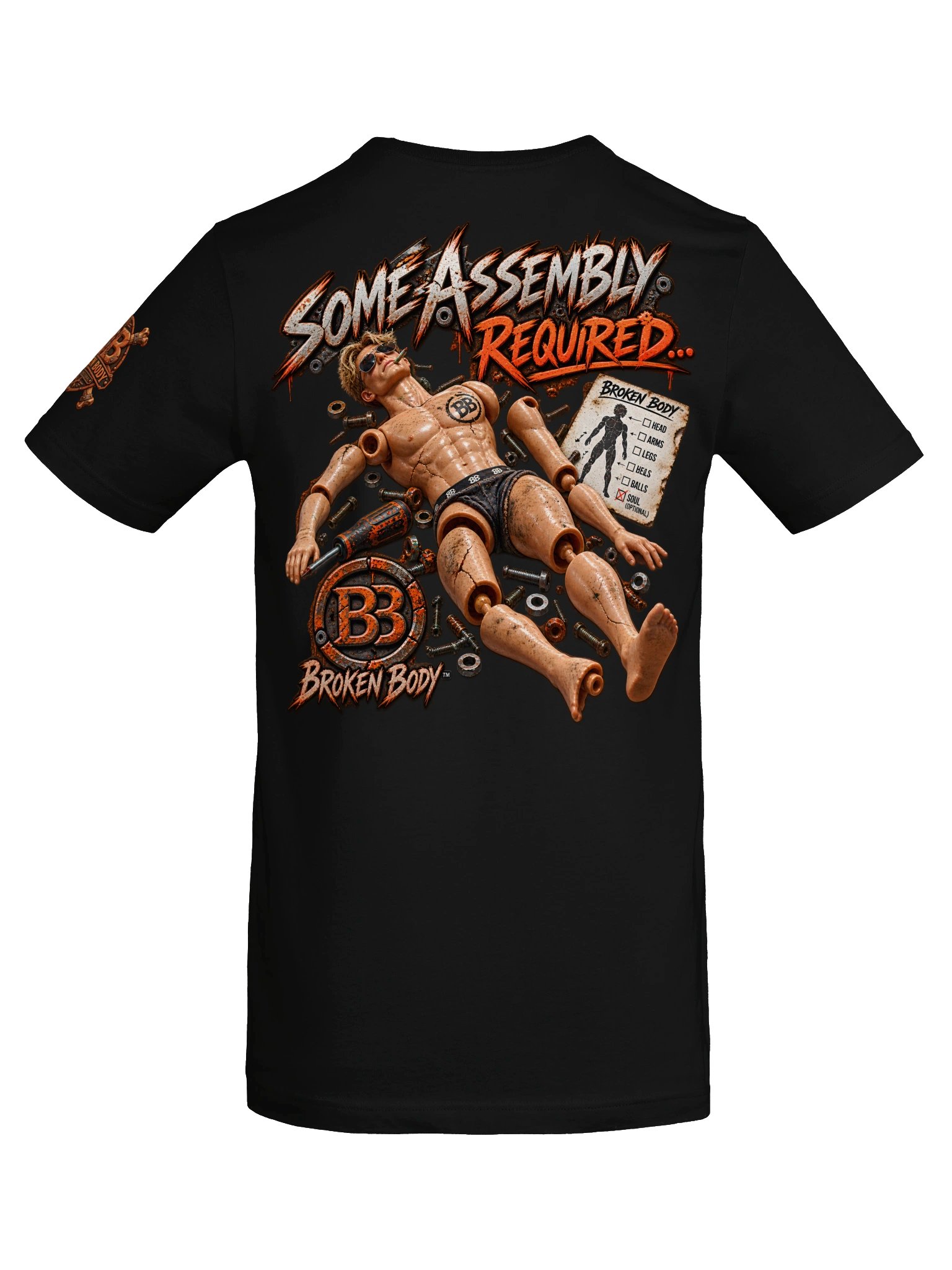 BROKEN BODY™ — SOME ASSEMBLY REQUIRED — T-SHIRT product image (6)