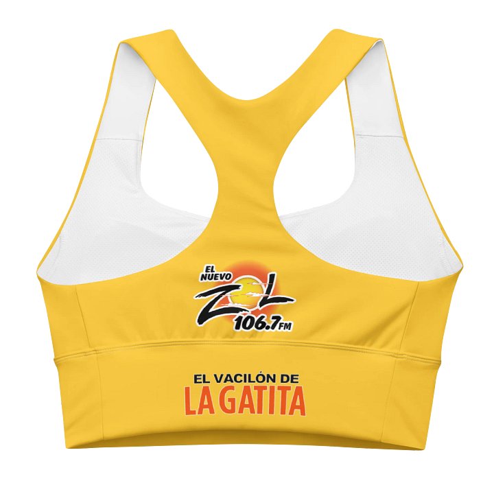 El Zol 106.7 All-Over Print Recycled Longline Sports Bra product image (2)
