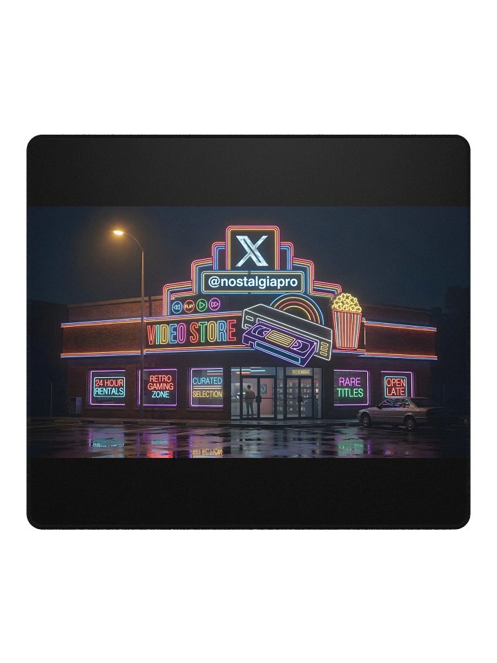 NostalgiaPro Neon Video Store Mouse Pad product image (4)