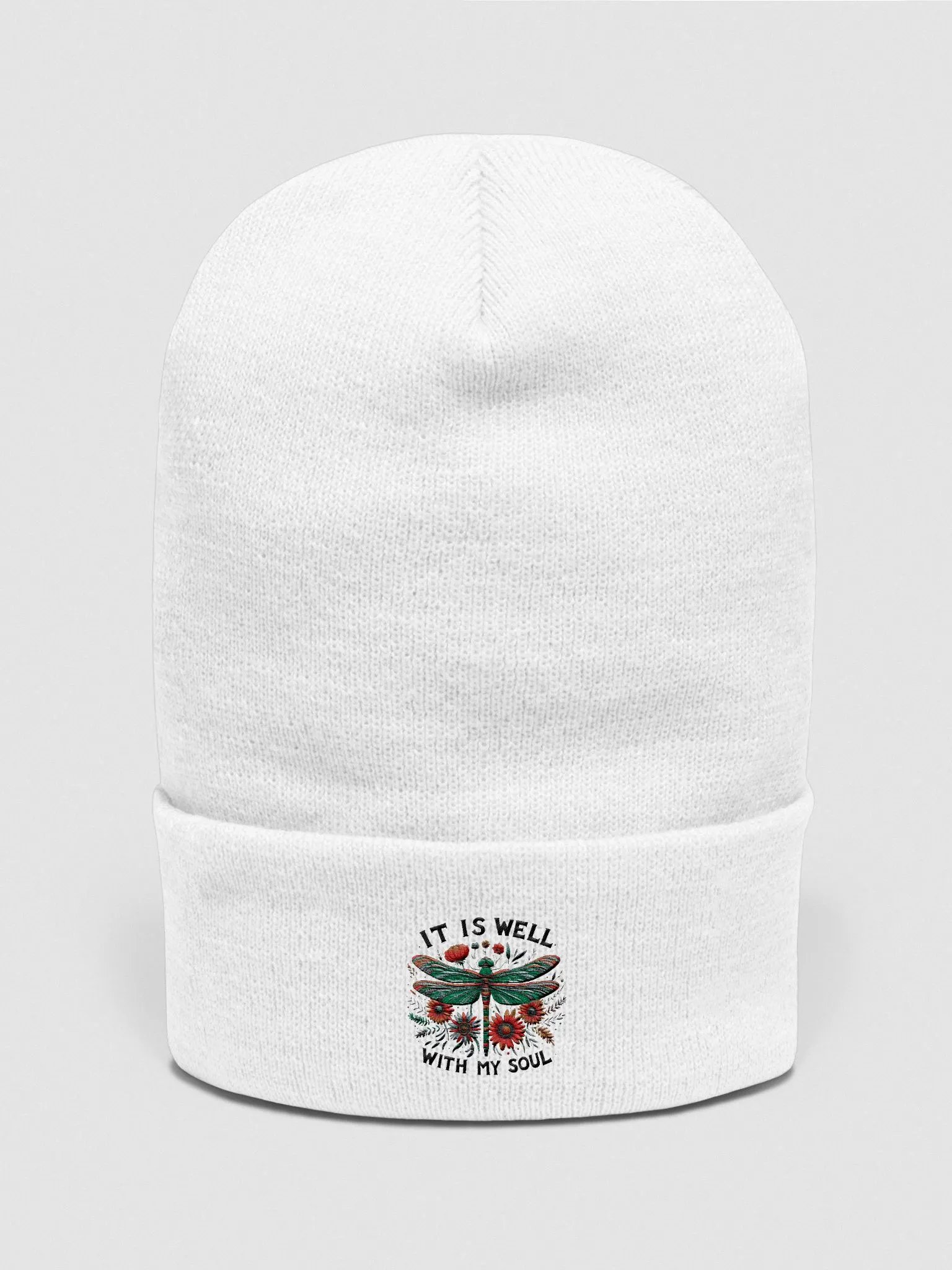 It is Well With My Soul Embroidered Beanie product image (3)