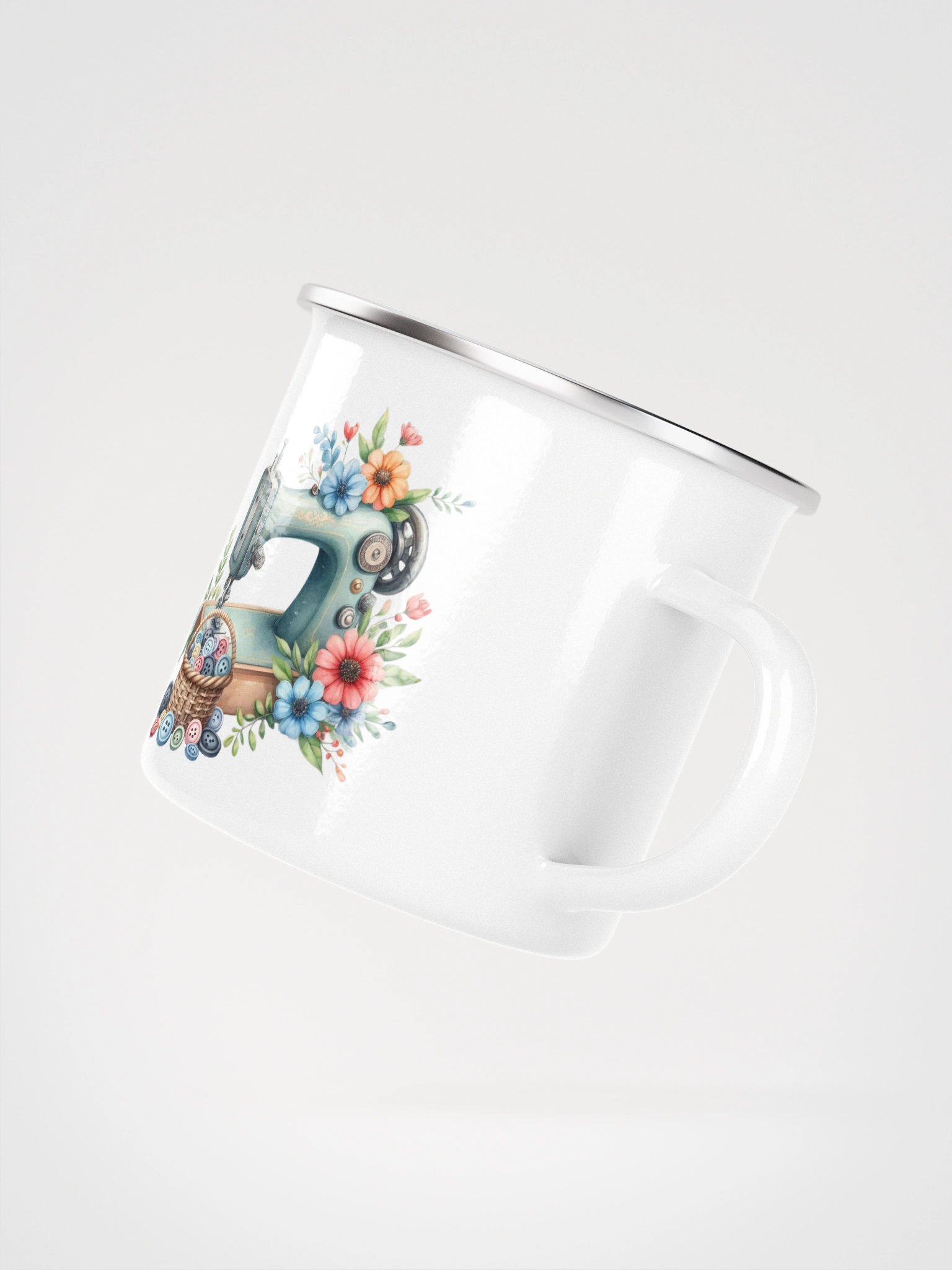 It's Sew Easy Vintage Sewing Machines Enamel Mug product image (3)