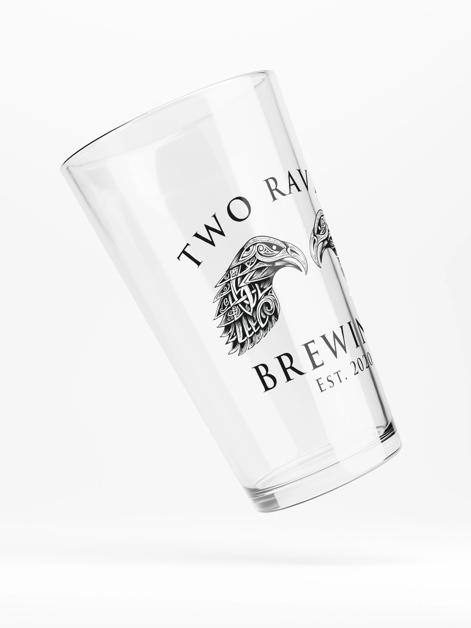 Two Ravens Brewing Banner Pint Glass product image (4)