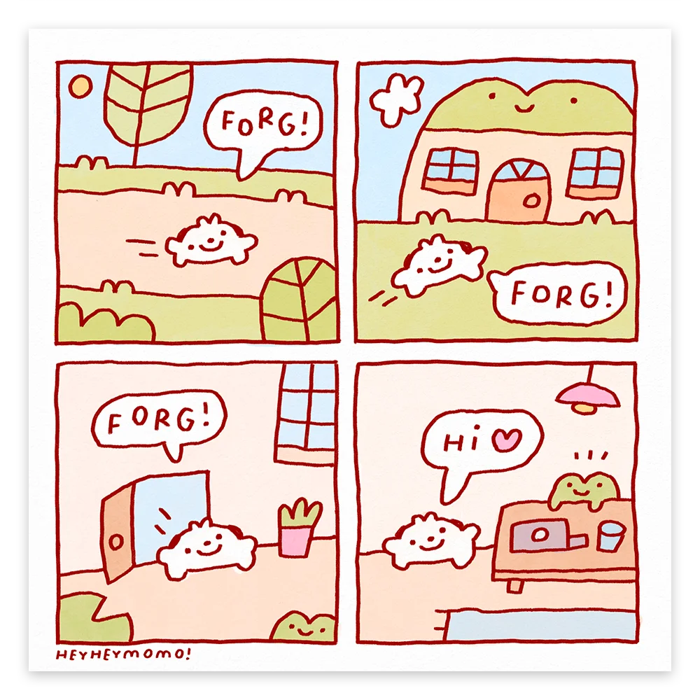 Swinging by to say hi - Print product image (1)