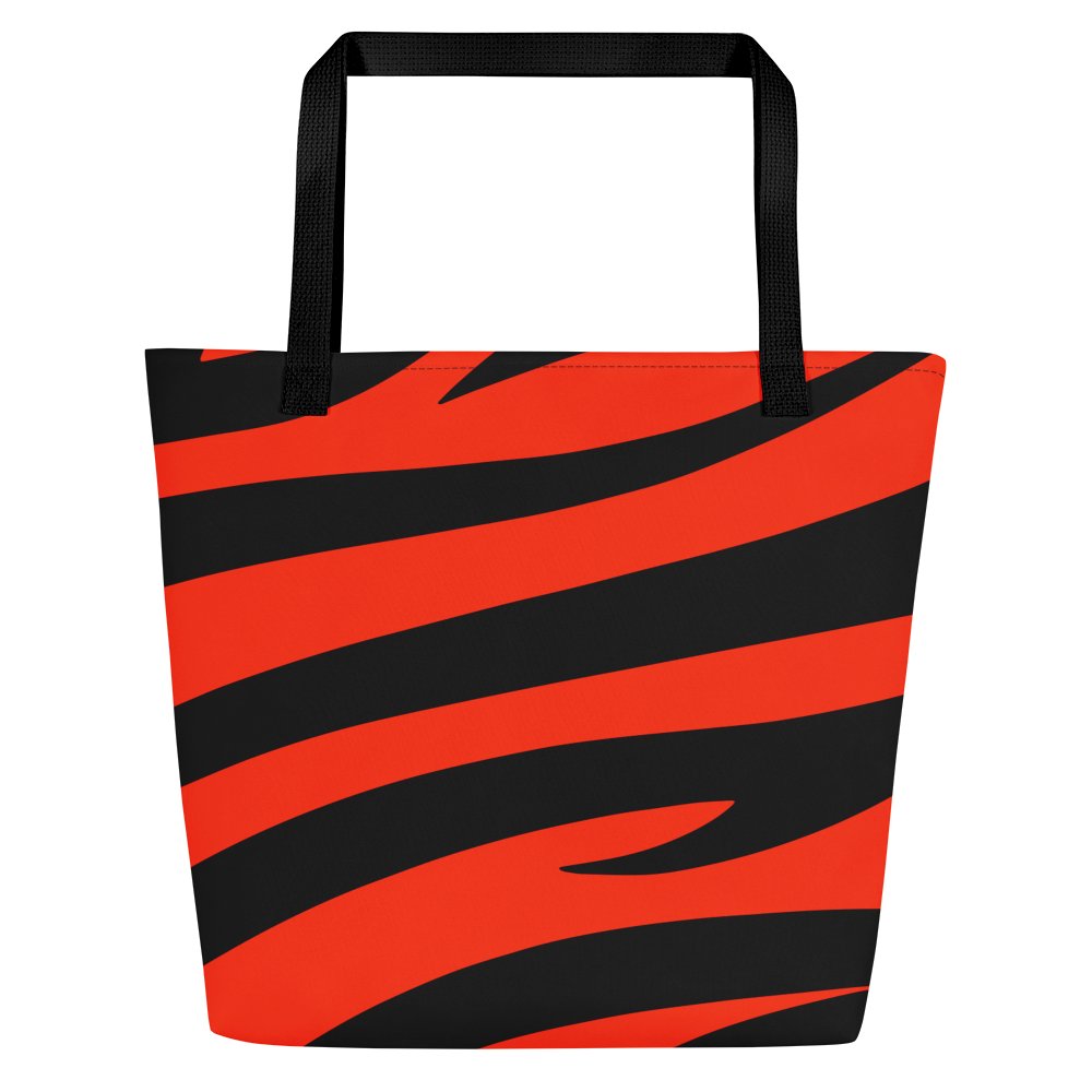 Tiger Print Tote Bag – Orange Black product image (3)