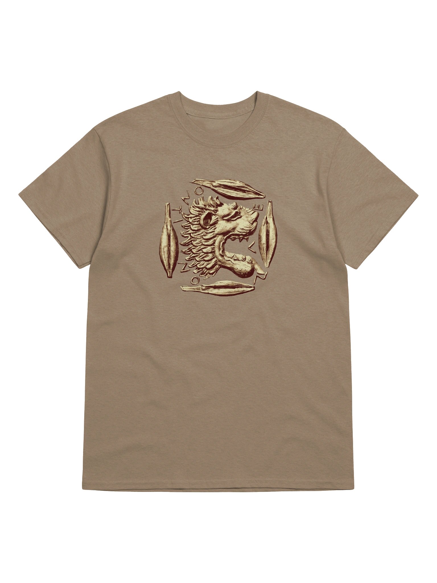 'Golden Lion' Authentic Greek Coin Art 3rd Century BC, T-Shirt product image (5)