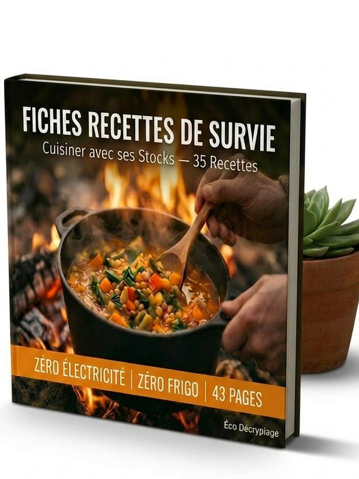 🔥 Fiches Recettes de Survie — 35 Recettes Sans Électricité Ni Frigo product image (1)
