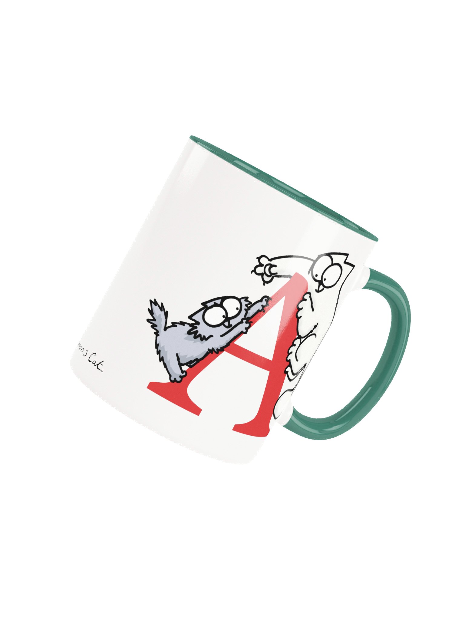 Cat Monogram Mug - A product image (5)