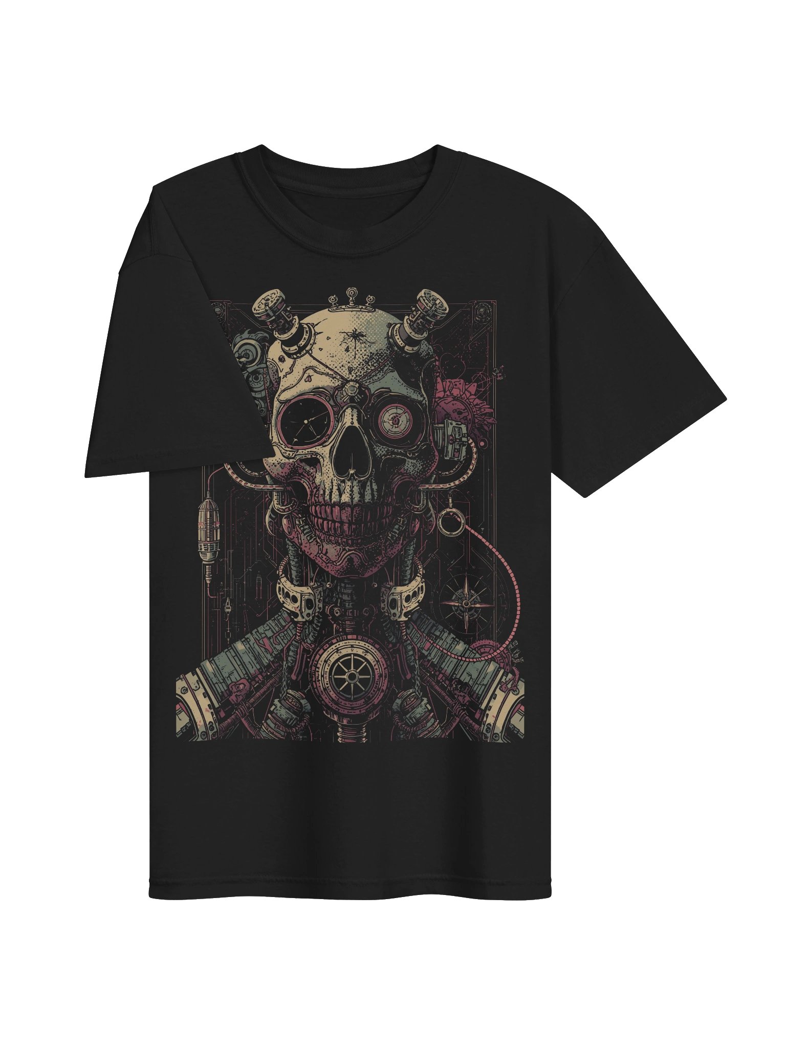 Mechanical Skull Circuit Heavyweight T-Shirt product image (6)