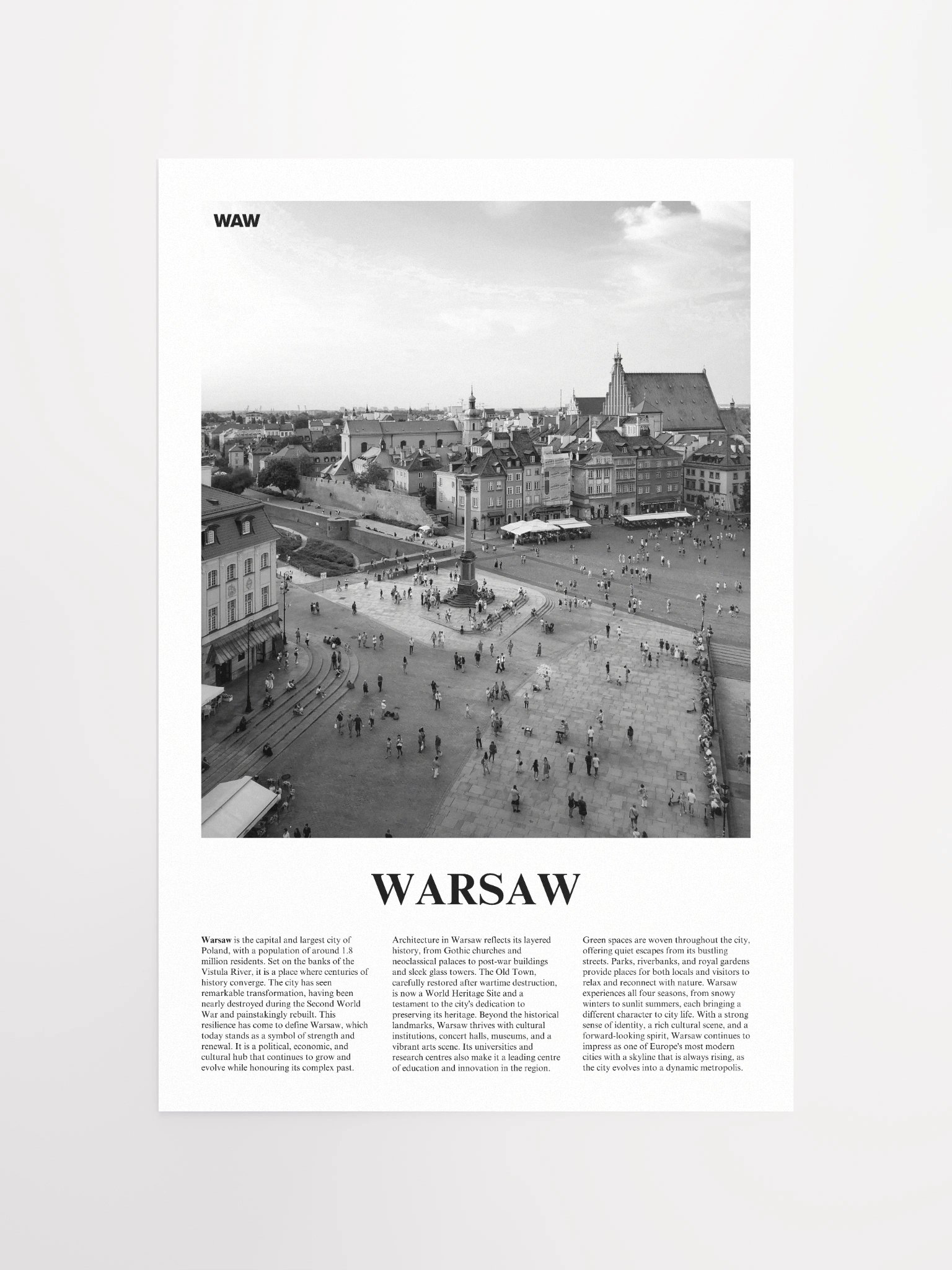 Warsaw 02 Newspaper Poster product image (5)