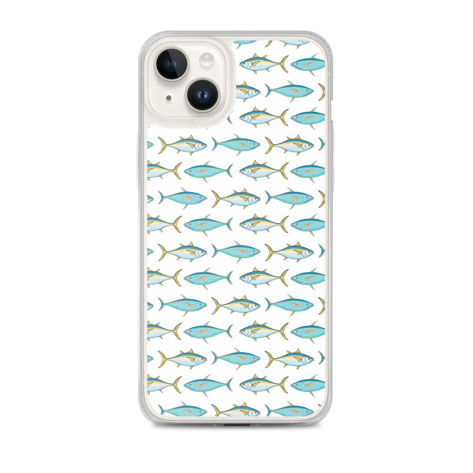 Teal Fish Pattern MagSafe iPhone Case product image (1)
