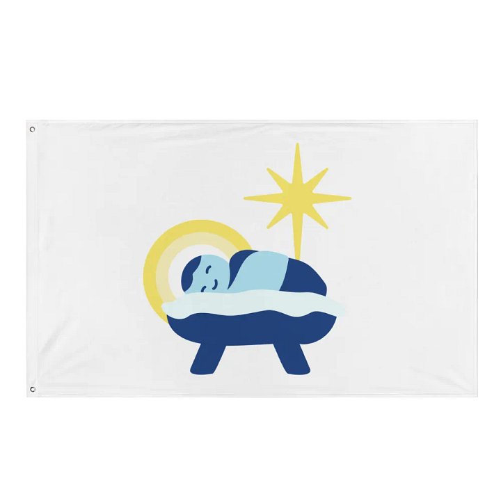 Starry Manger All-Over Flag product image (1)