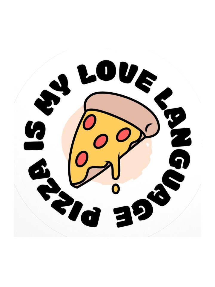 A Unique Sticker for Pizza Lovers: My Love Language product image (1)