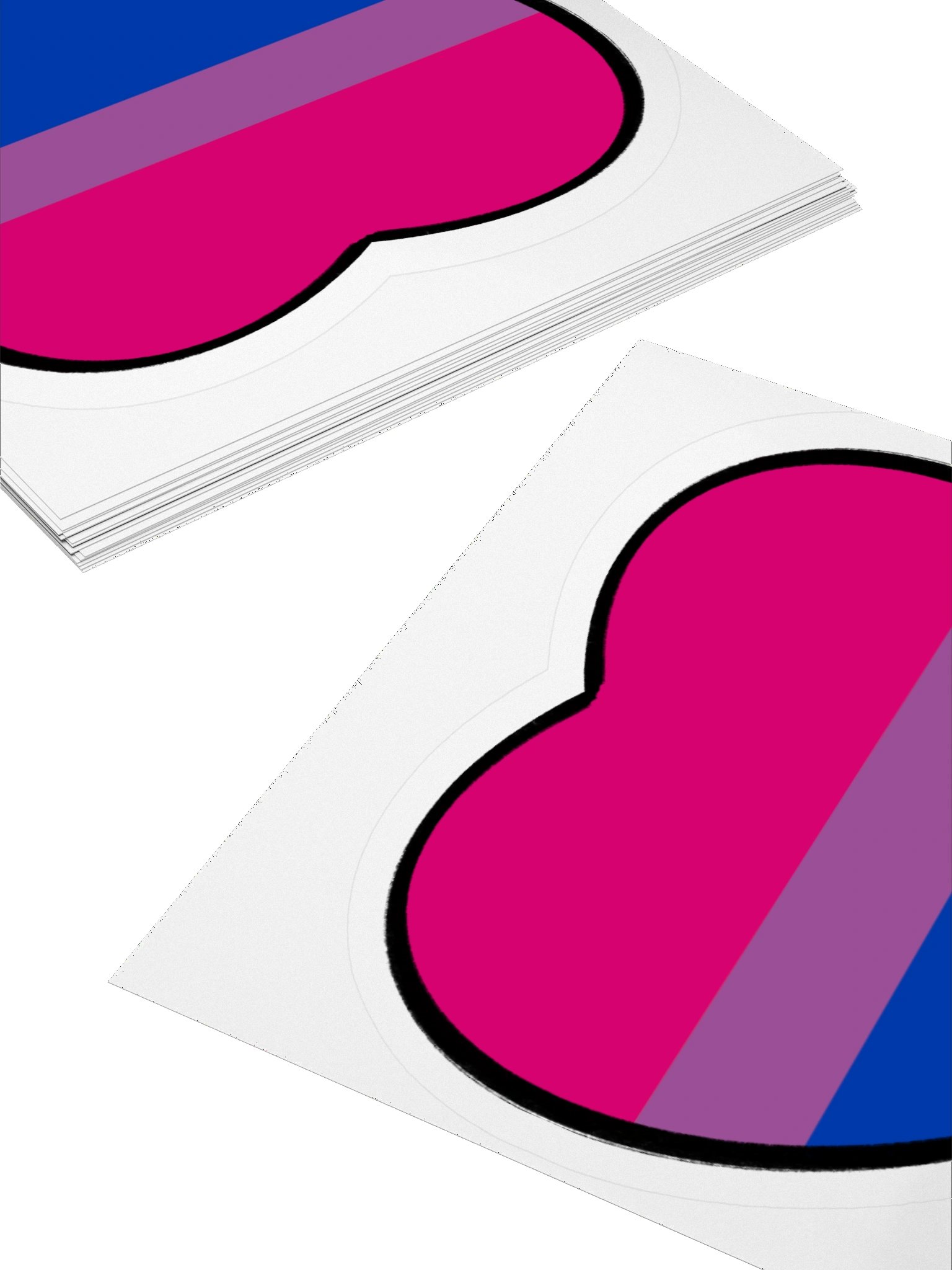 Bi Pride Heart Sticker product image (11)