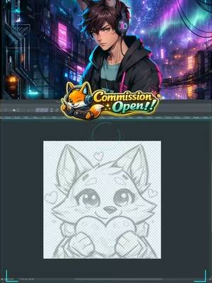 VTuber Emote Tutorial How I Bring Cyber Fox to Life! #VTuber #EmoteDesign #DigitalArt #VTuberEmotes #CharacterDesign #ArtistOnTikTok #CyberFox #EmoteTutoria