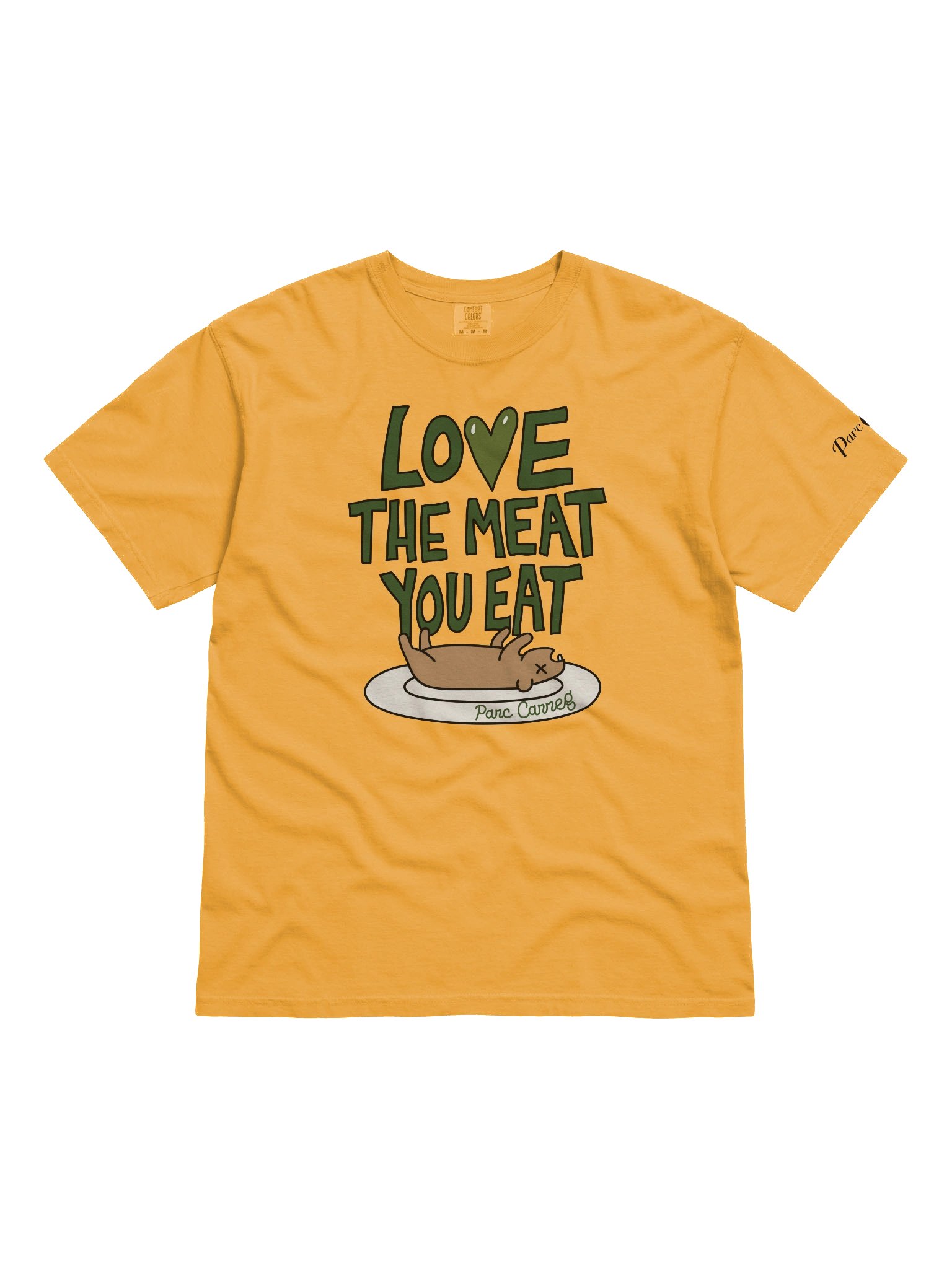 Love the Meat You Eat Tee Shirt by Parc Carreg product image (4)