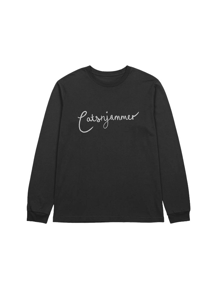 Catsnjammer Script Logo Long Sleeve T Shirt - Dark product image (1)