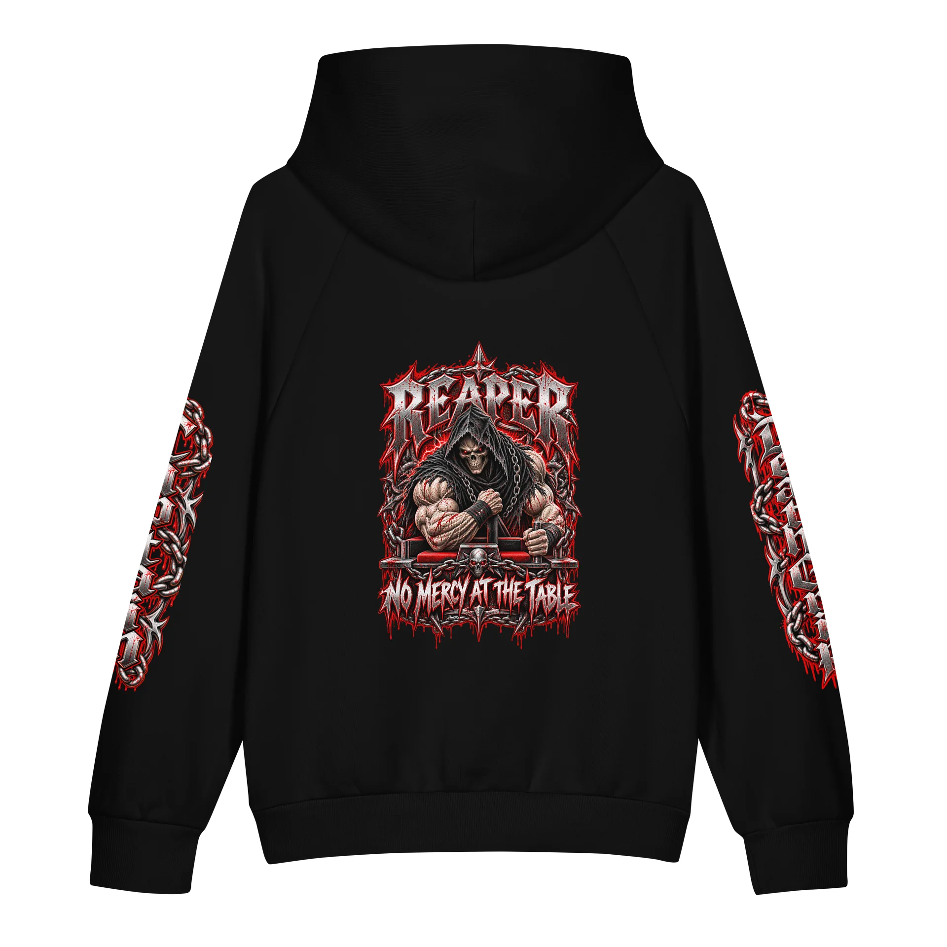 Death Grip Arm Wrestling Club – Reaper Captain Hoodie product image (2)